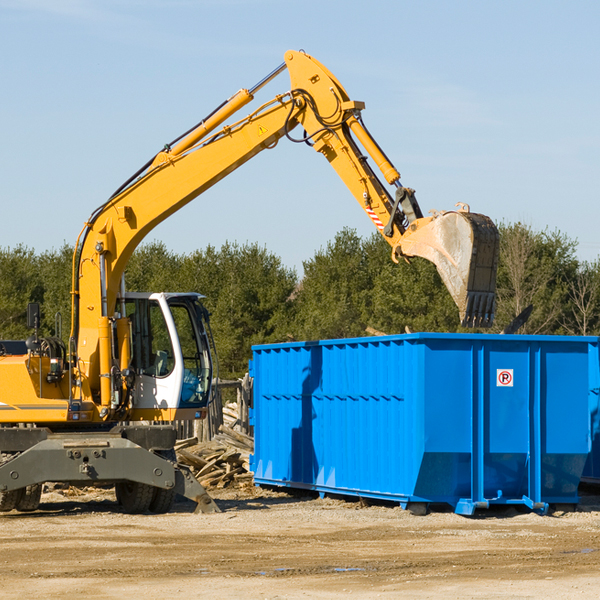 can i choose the location where the residential dumpster will be placed in Akron Colorado